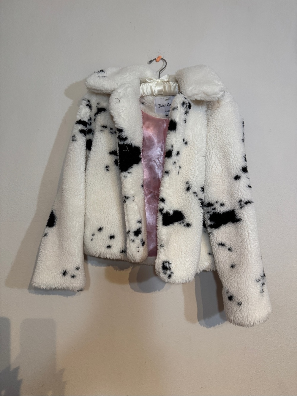 Juicy couture cow print coat